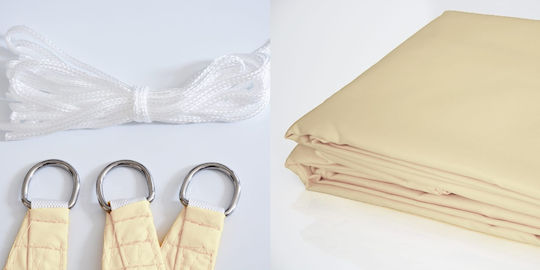 AIO Factory Shade Sail Beige with PVC Coating 2x3m
