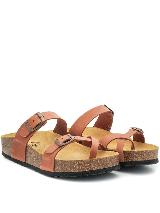 Plakton Leather Women's Flat Sandals Anatomic Tile