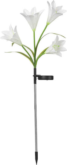 Solar Led Flower Tip Luminaire 4 Flowers 80 Cm Height Garden Flippy