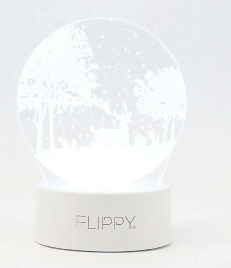 Decorative Led Lamp Flippy 3d Winter Landscape Remote Control Two Power Modes Usb Batteries 20 Cm Height Made Acrylic Material Multicolor Light White