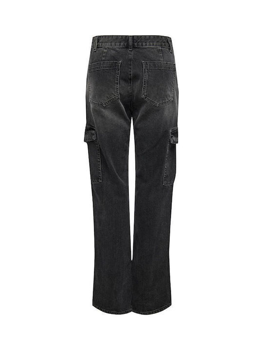 Only Women's Cotton Cargo Trousers Black