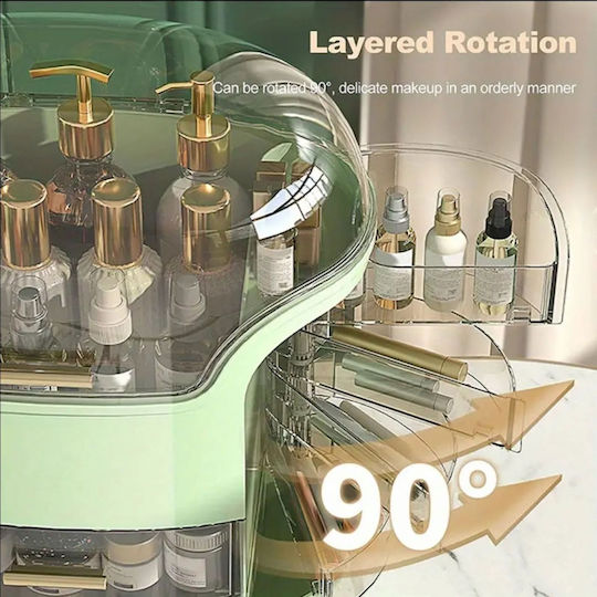 Organizator Cosmetice Cu Separatoare Verde