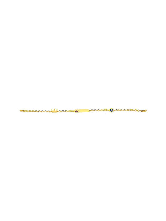 Goldsmith Gold Identity Bracelet K14 Girl Yellow Gold