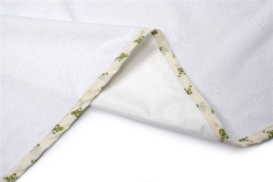 Dimcol Bebe Baby-Soßtuch White/Green Weiß 50x80cm.