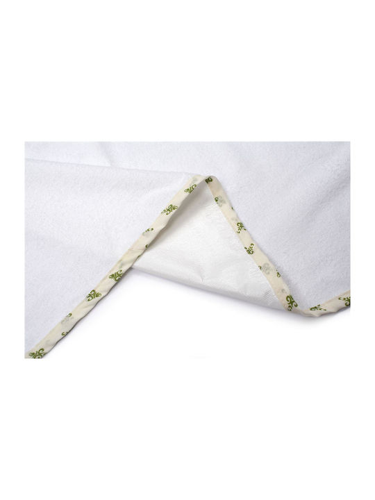 Dimcol Bebe Baby Burp Cloth White/Green White 67x90cm.
