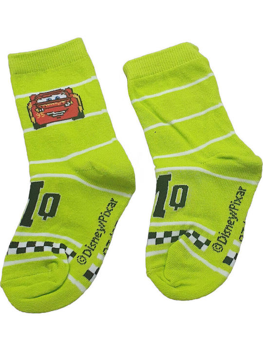 Disney Παιδικές Κάλτσες Cars Green