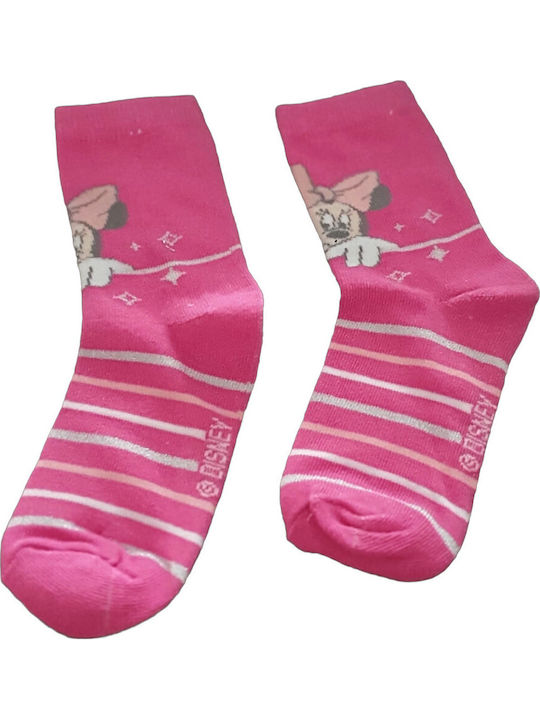 Disney Kids' Socks Minnie Pink