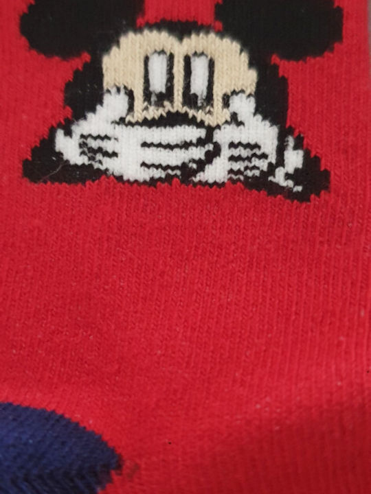 Disney Παιδικές Κάλτσες Mickey Red