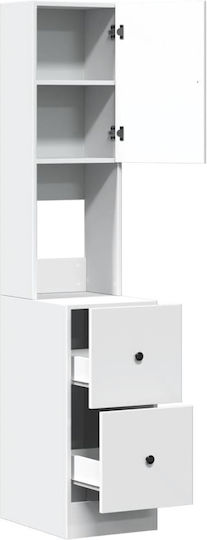 Coloană de bucătărie Alb 35x50x180buc