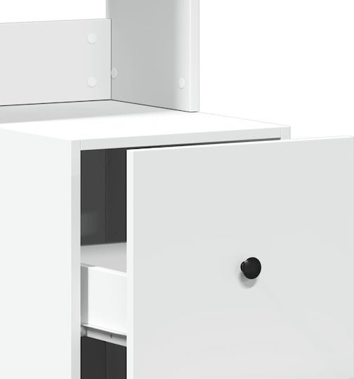 Coloană de bucătărie Alb 35x50x180buc
