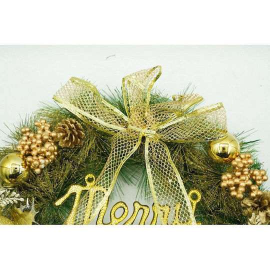 Crăciun Decorativ Plastic Coroană de flori cu Diametru 40cm.
