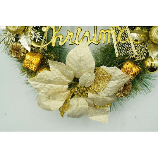 Crăciun Decorativ Plastic Coroană de flori cu Diametru 40cm.