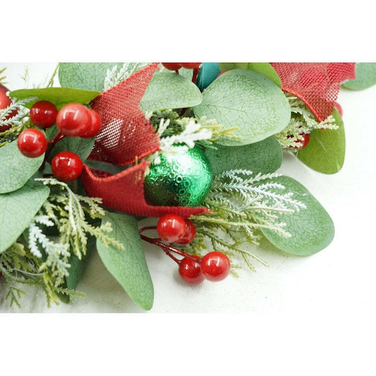 Crăciun Decorativ Plastic Coroană de flori cu Diametru 40cm.
