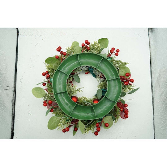 Crăciun Decorativ Plastic Coroană de flori cu Diametru 40cm.