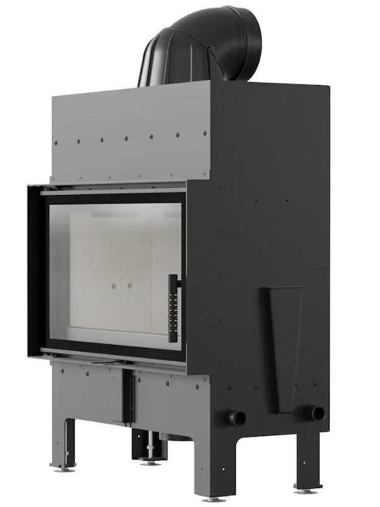 Kratki Kaminofen Holz Warmluft 10kW Gerade mit einer zu öffnenden Tür