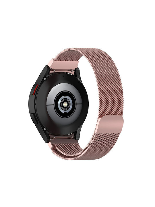 Tech-Protect Milaneseband Armband Rostfreier Stahl Rose Gold (Samsung Galaxy Watch 4/5/5 Pro/6/7/FE)