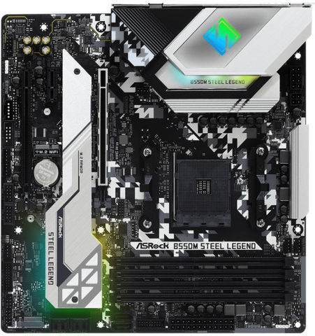 ASRock B550m Steel Legend Motherboard Micro ATX με AMD AM4 Socket 90-MXBCU0-A0UAYZ