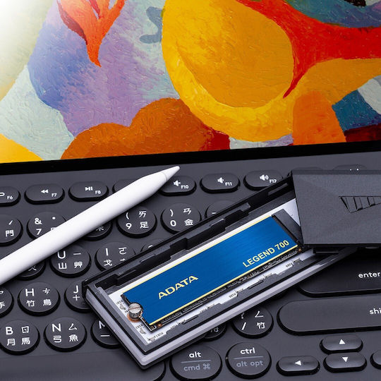 Adata LEGEND 700 SSD 512GB M.2 mit PCI Express 3.0 Kommunikationsprotokoll und Kühlkörper ALEG-700-512GCS Menge