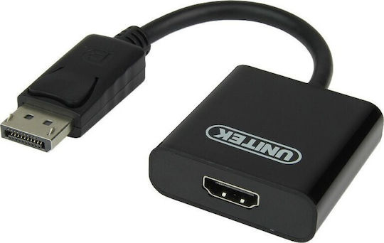 Unitek Μετατροπέας DisplayPort / HDMI male σε DisplayPort / HDMI female Λευκό 1τμχ Y-5118DA