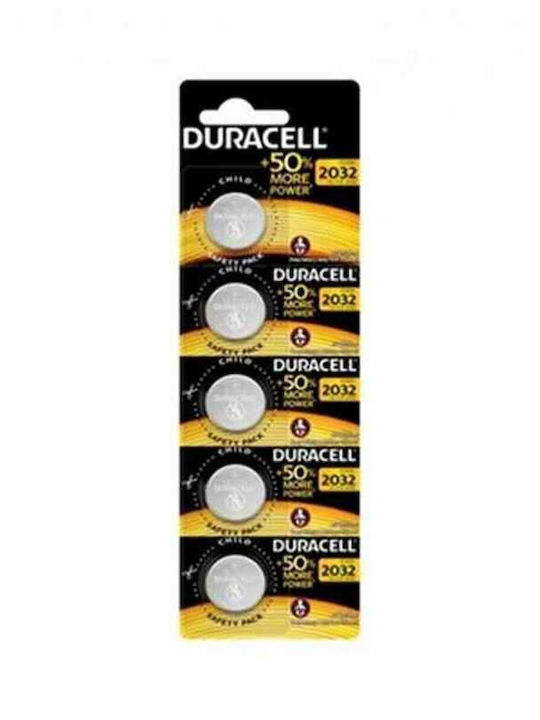 Duracell Long Lasting Power Батерии Литий За часовници CR2032 3V 5бр