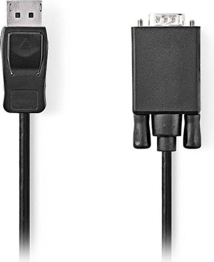 Nedis Kabel DisplayPort-Stecker - VGA-Stecker 1m Schwarz (CCGL37301BK10)