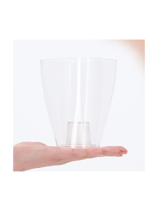 Kadax Orchid Pot Cover Plastic Flower Pot 9cm Transparent