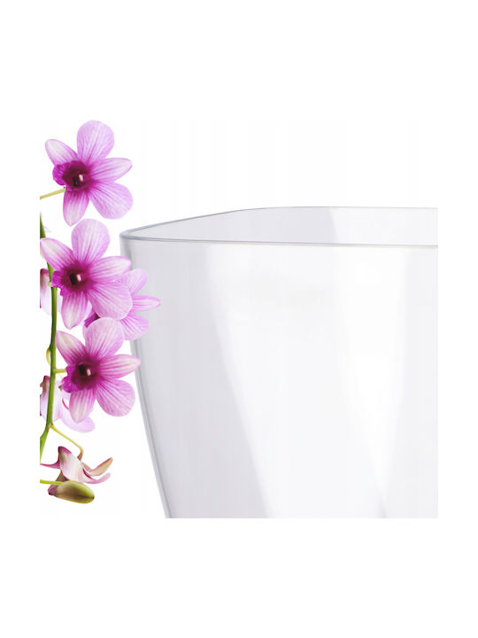 Kadax Orchid Pot Cover Plastic Flower Pot 9cm Transparent