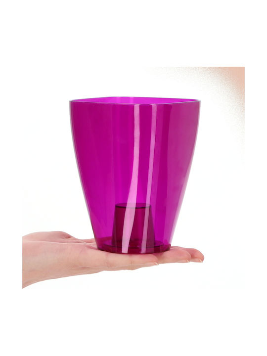 Kadax Orchideen-Übertopf Kunststoff Pflanze 9cm Lila