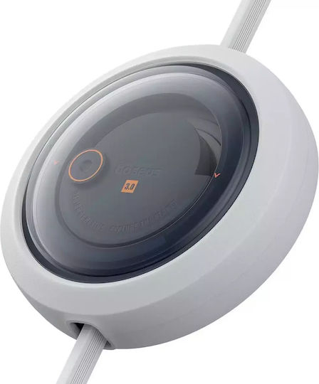 Baseus Free2draw Retractable USB to Type-C / Lightning / micro USB Cable 3.5A Λευκό 1.1m P10368700211-03