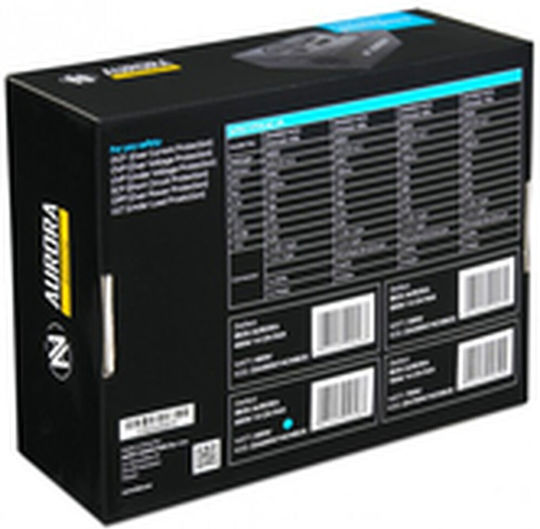 iBox Aurora 700W Negru Sursă de Alimentare Calculator Complet cu fir