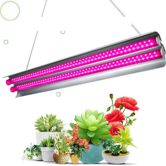 Lampa dublă pentru creșterea plantelor Flippy 50 cm Tehnologie LED T5 Nu afectează plantele Potrivită pentru întregul ciclu de creștere Multicolor