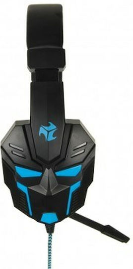 iBox X8 Over Ear Gaming Headset με σύνδεση 2x3.5mm / USB Black/Blue