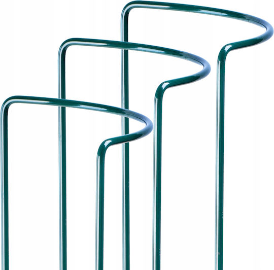 Kadax Plant Support Flowers Large Green Metal Clamp 3x90 + 3x115cm