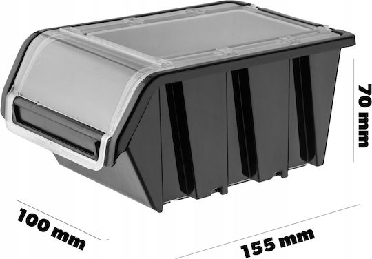 Kadax Plastic Tool Bin Organiser W15.5xD10cm 10pcs