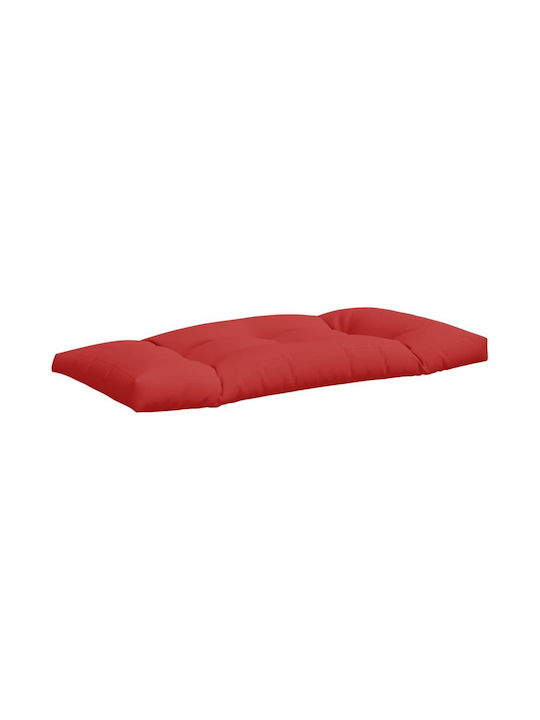 vidaXL Waterproof Bench Cushion for Palette with Backrest Red 2 Pieces