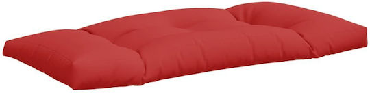 vidaXL Waterproof Bench Cushion for Palette with Backrest Red 2 Pieces