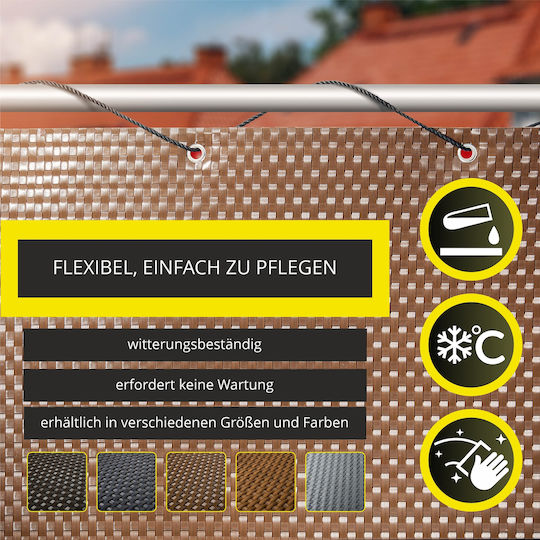 Kadax Shade Divider Brown 1x4m