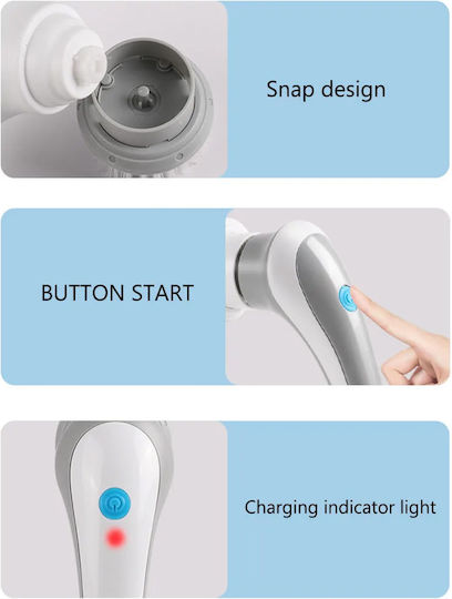 Plastic Rotating Cleaning Brush with Handle