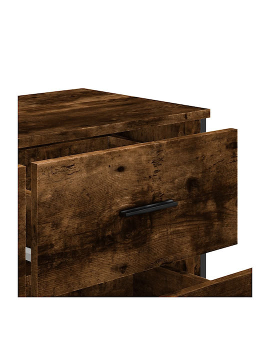 Συρταριέρα Креватокамарас Дървена с 6 чекмеджета Smoked Oak 91x35.5x74.5бр