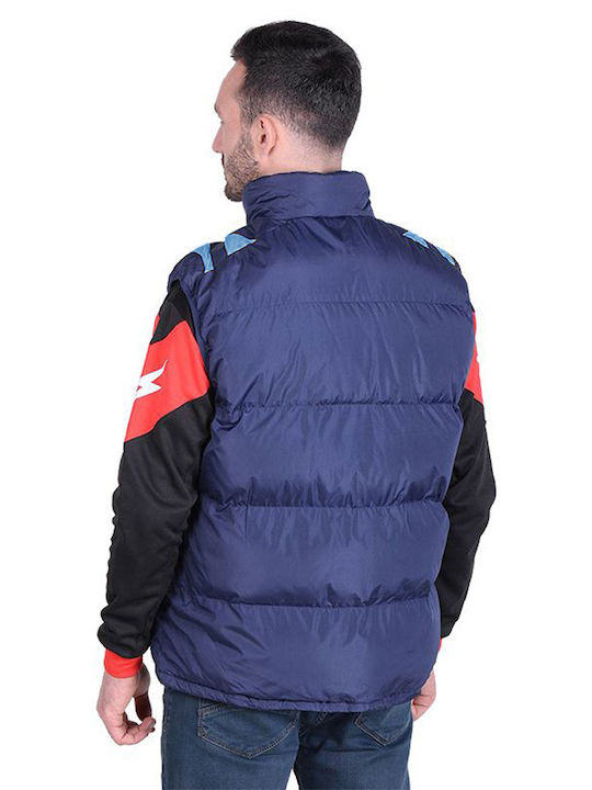 Zeus Celtic Men's Winter Sleeveless Puffer Jacket Blue / Royal