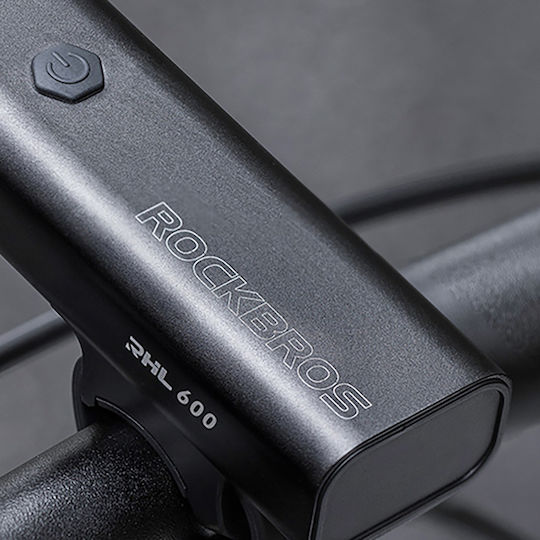 Rockbros RHL600 Reîncărcabil Partea din față Lumină Bicicletă