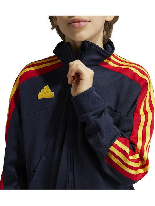 Athletic Kids Cardigan Cotton Navy Blue Tiro