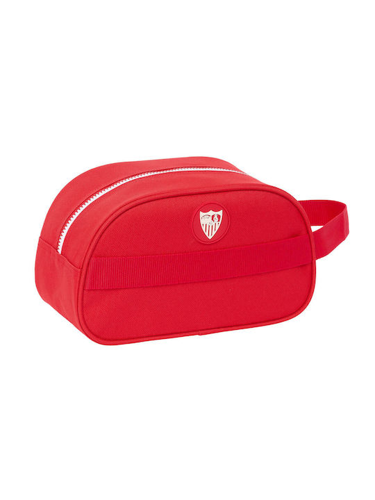 Sevilla Fútbol Club Toiletry Bag in Red color 26cm