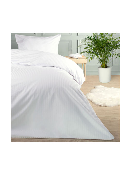 Hotel Pillowcase Pasy 1cm White/50x60