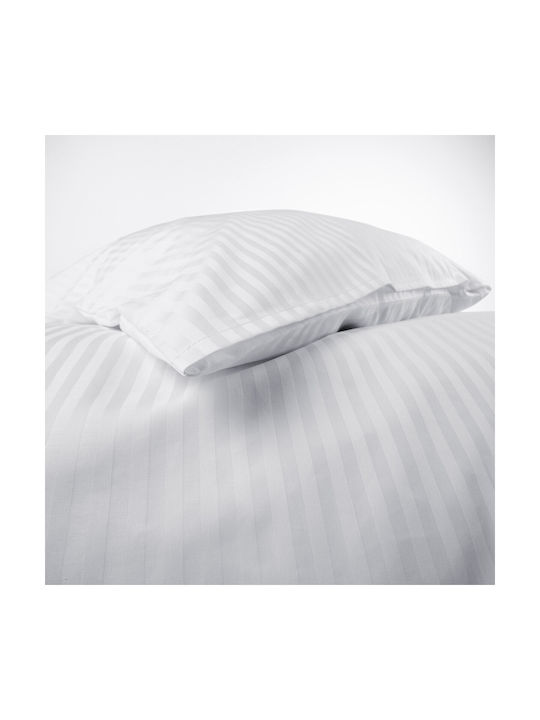 Hotel Pillowcase Pasy 1cm White/50x60