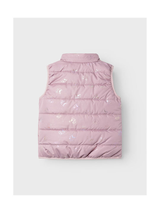 Name It Jachetă casual pentru copii Fără mâneci Pink