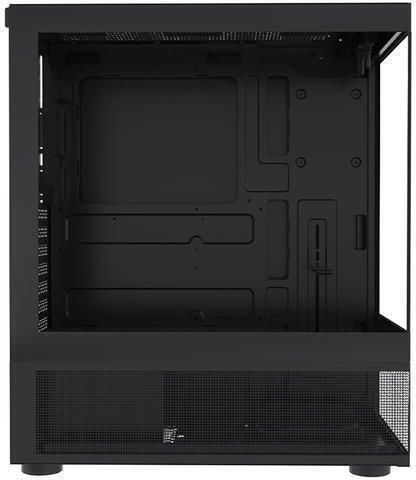 1STPLAYER MIKU Mi7-A Геймърско бюро Midi Tower Компютърна кутия със страничен прозорец и RGB осветление Черен