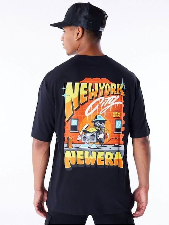 New Era Herren T-Shirt Kurzarm BLACK