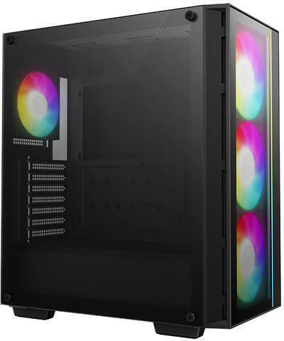 Deepcool Matrexx 55 V4 C Gaming Midi-Turm Computergehäuse mit RGB-Beleuchtung Schwarz