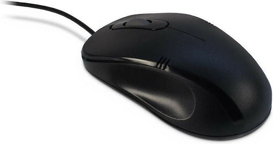 Inter-Tech Eterno M-3026 Cu fir Mouse Negru
